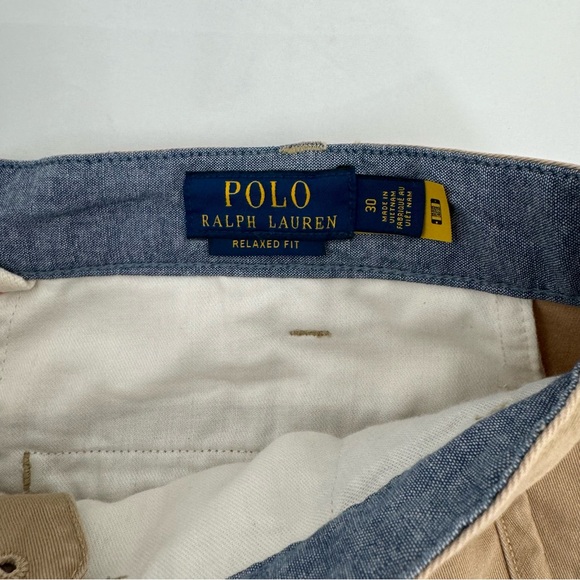 NWT Polo Ralph Lauren Men's 10” Size 30 Relaxed Fit Chino Short Beige New - Picture 6 of 15